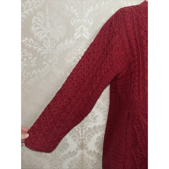 Shannon Woolen Mills 100% Merino Wool Button Long Sleeve Cardigan Size L - Picture 5 of 8